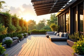 patio eco responsable en entreprise